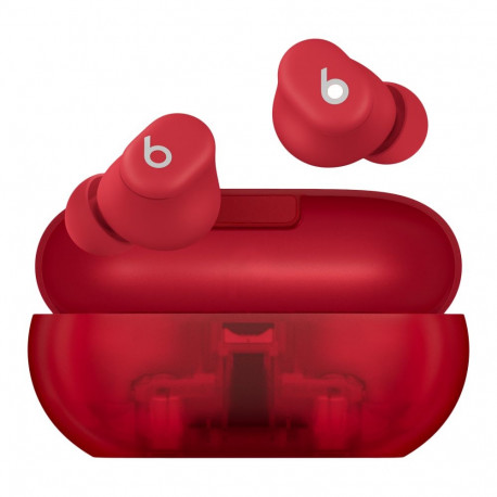 Beats Solo Buds - True Wireless Earbuds - Transparent Red,Model A3151 A3150 A3152