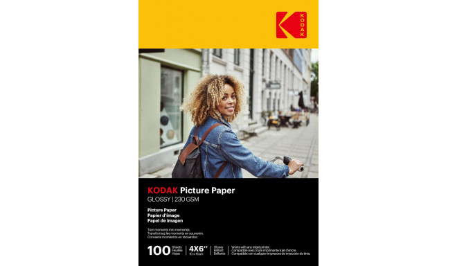 Kodak фотобумага 10x15 230g Glossy 100 листов