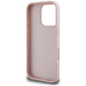 Guess Grained Big 4G Logo Small Classic Logo Case for iPhone 16 Pro Pink