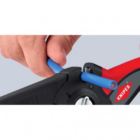 Knipex PreciStrip16 must, punane kaablikoorija