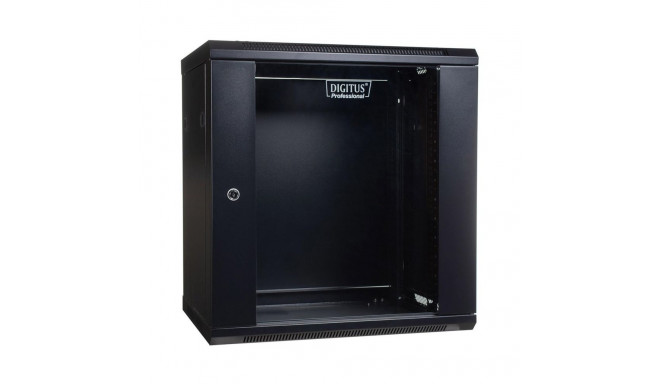 Digitus DN-WU19 12U/450/B seinakinnitusega must rack-kapp