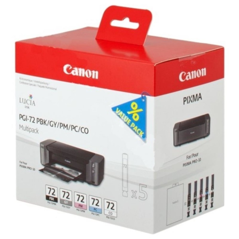 Canon Ink Cartridge Multipack Pgi 72 Pbk Gy Pm Pc Co 6403b007 Inkjet Ink Photopoint