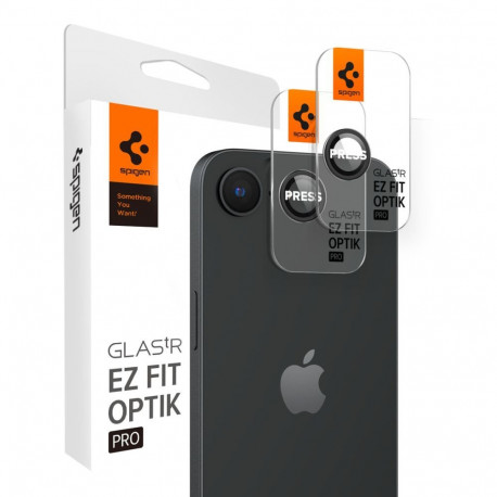 OSŁONA APARATU SPIGEN OPTIK PRO GLAS.TR ”EZ FIT” CAMERA PROTECTOR 2-PACK IPHONE 16E / 17E BLACK