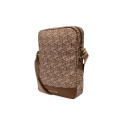 Guess Bag GUTB10HGCFSEW 10" brown|brown GCube Stripe Tablet Bag