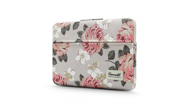 CANVASLIFE SLEEVE LAPTOP 13-14 WHITE ROSE