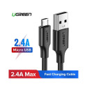 UGREEN Кабель micro USB QC 3.0 2.4A 1м черный