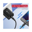 UGREEN Кабель micro USB QC 3.0 2.4A 1м черный