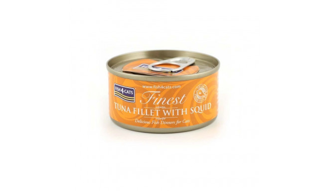 FISH4CATS Tuna fillet with squid - wet cat food - 70g
