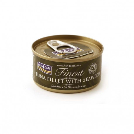 FISH4CATS Tuna fillet with seaweed - wet cat food - 70g