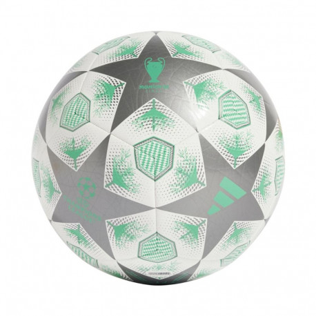 Piłka nożna adidas UCL Club 24/25 Knockout Stages biało-zielono-szara JH1283 4