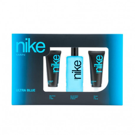 Nike komplekt Man Ultra Blue tualettvesi 100ml + raseerimisjärgne palsam 75ml + dušigeel 75ml