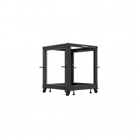 OPEN RACK 19" 12U 600X600-1100 ADJUSTABLE BLACK LANBERG