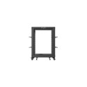 OPEN RACK 19" 15U 600X600-1100 ADJUSTABLE BLACK LANBERG