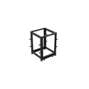 OPEN RACK 19" 15U 600X600-1100 ADJUSTABLE BLACK LANBERG