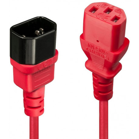 Lindy voolukaabel 30476 IEC 50cm, punane