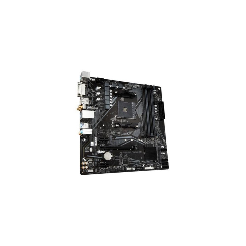 GIGABYTE A520M DS3H AC Motherboard - AMD Ryzen 5000 Series CPUs, 5+3 ...