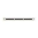 PATCH PANEL 24 PORT 1U 19" CAT.5E UTP WITH CABLE ORGANIZER GREY LANBERG