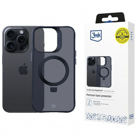 3MK Smoke Case Mag&Stand for iPhone 16 Pro Max