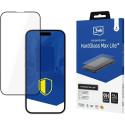 Kaitseklaas 3MK iPhone 16e Hardglass Max Lite, must