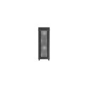 RACK CABINET 19" FREE-STANDING 47U/800X800 (FLAT PACK) WITH MESH DOOR LCD BLACK LANBERG