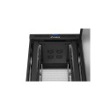 RACK CABINET 19" FREE-STANDING 47U/800X800 (FLAT PACK) WITH MESH DOOR LCD BLACK LANBERG