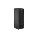 RACK CABINET 19" FREE-STANDING 47U/800X800 (FLAT PACK) WITH MESH DOOR LCD BLACK LANBERG