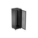 RACK CABINET 19" FREE-STANDING 47U/800X800 (FLAT PACK) WITH MESH DOOR LCD BLACK LANBERG