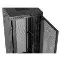 RACK CABINET 19" FREE-STANDING 47U/800X800 (FLAT PACK) WITH MESH DOOR LCD BLACK LANBERG