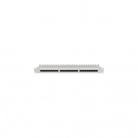 PATCH PANEL 24 PORT 1U 19" CAT.6 UTP WITH CABLE ORGANIZER GREY LANBERG