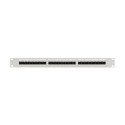 PATCH PANEL 24 PORT 1U 19" CAT.6A UTP WITH CABLE ORGANIZER GREY LANBERG
