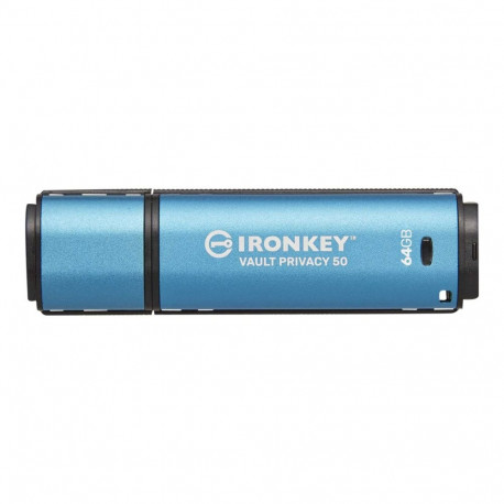 Kingston 64GB IronKey Vault Privacy 50 USB AES-256 krüpteeritud FIPS 197