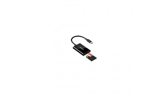 Card Reader SD, microSD USB-C 3.1, Black