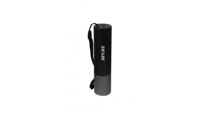 FLASHLIGHT LED RECH. ARCAS 3W+POWERBANK