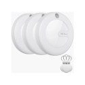 MiLi GPS locator white 3 pcs + white keychain case 3 pcs MiTag