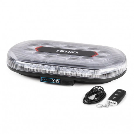 Juhtmevaba LED-hoiatuspaneel puldiga r65 r10 326x186x63 26w 12v 24v amio-04369