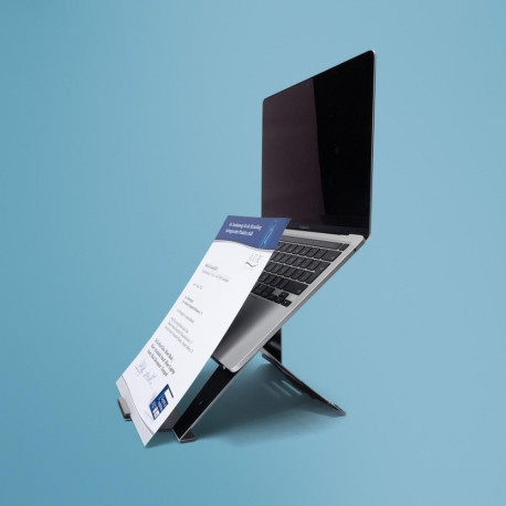 R-Go Tools sülearvuti alus R-Go Riser dokumentide hoidjaga, ergonoomiline, kokkupandav ja reguleerit