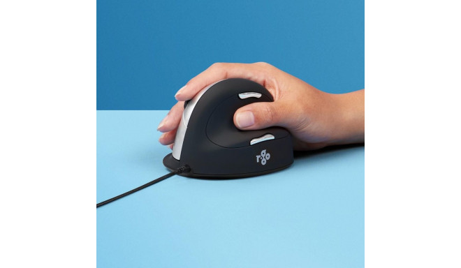 R-Go Tools ergonoomiline hiir R-Go HE Break pausitarkvaraga, suur (käesuurus ≥ 185 mm), paremakäelin