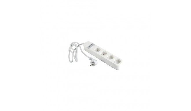 Gembird TSL-PS-S4U-01-W Smart power strip 4 AC outlet(s) Type E 1.5 m 3 3880 W White