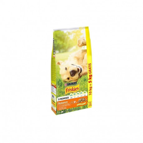 PURINA Friskies Balance Chicken with vegetables - dry dog food - 10 + 5kg