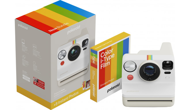 Polaroid Now Gen 3 Bundle, pebble white