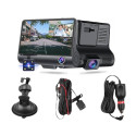RoGer 3in1 Car video recorder with integrated front / rear / inside camera /  Full HD / 170 degree v