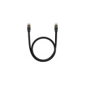 Baseus Network Cable High Speed (CAT7) of RJ45 (flat cable) 10 Gbps, 2m, Black (B00133207111-02)