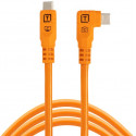 Tether Tools kaabel USB-C - USB-C TetherPro Optima 10G Right Angle 3m, oranž