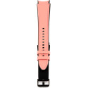 Connect watch strap Silicone Patch Leather 20mm M/L, pink