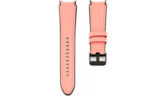 Connect watch strap Silicone Patch Leather 20mm M/L, pink