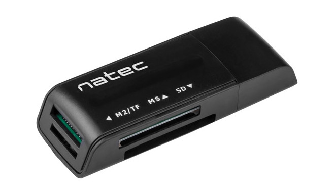 Natec memory card reader Mini ANT 3, black