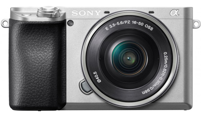 Sony a6100 + 16-50 мм Kit, серебристый
