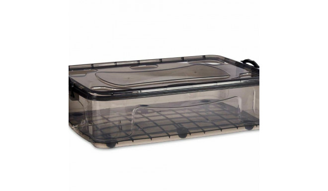Коробка для хранения с колесами Kipit TP484-2 Антрацитный Пластик 40 L (6 штук)