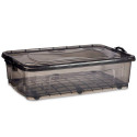 Uzglabāšanas Kaste ar Riteņiem Antracīts Plastmasa 40 L 46,5 x 20 x 72,5 cm (6 gb.)