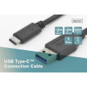 Digitus Connection Cable | AK-300136-010-S | USB-C to USB-A